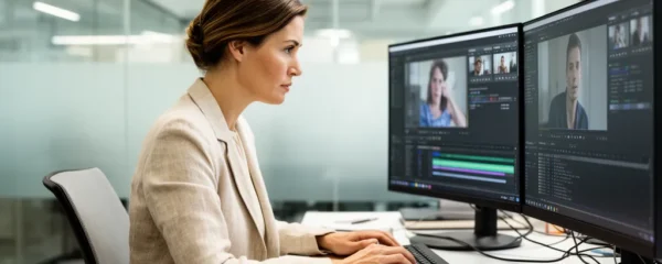 Responsable communication consultant des vidéos multilingues sur écrans multiples